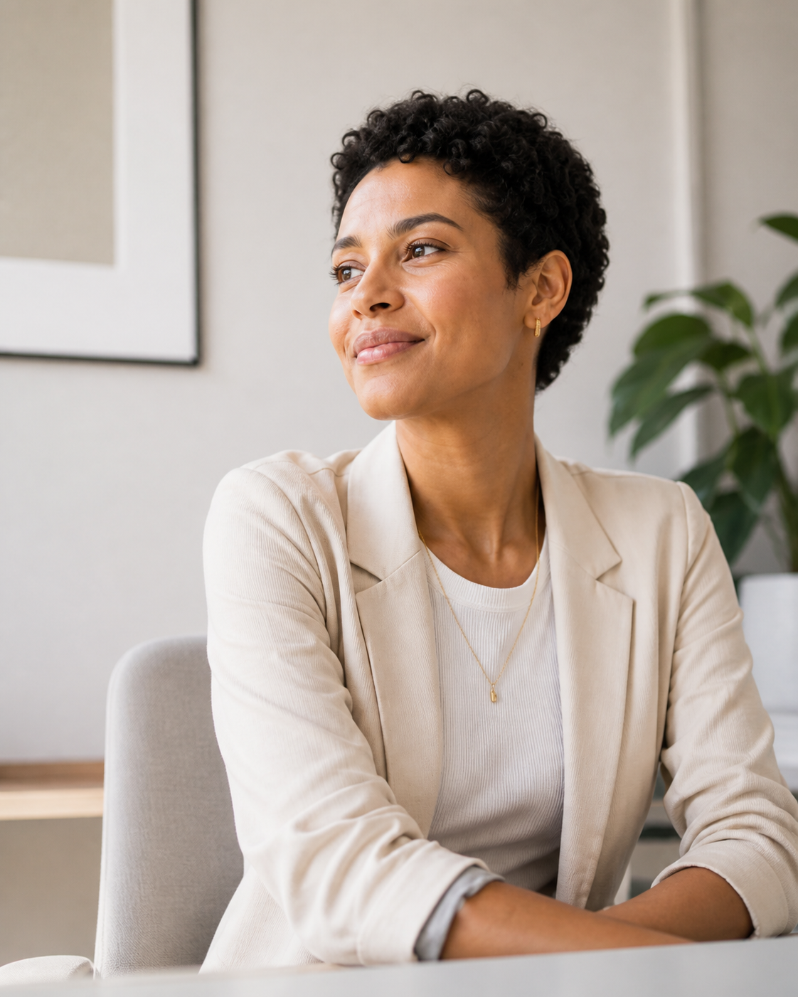 Recruteuse dans un bureau lumineux